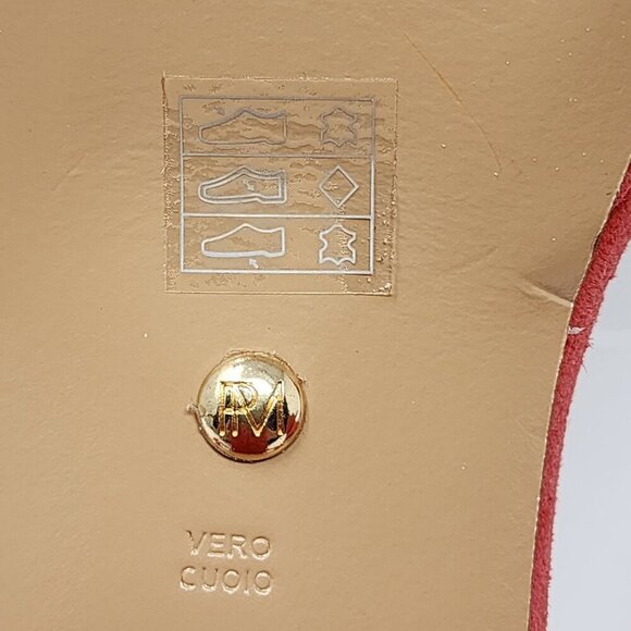 Pelle Moda Ansel Red Ankle Strap Suede Heels, Women's 10 - Picture 7 of 10